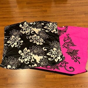Floral Black and Pink Caftan